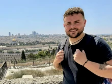 Cameron Mumford on pilgrimage in Jerusalem.