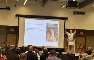 Harvard University professor of mathematics and biology Martin Nowak speaks at the annual conference of the Society of Catholic Scientists on June 8, 2025, in Washington, D.C. Credit: Tessa Gervasini/CNA
