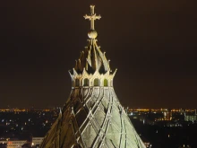 The dome of the Cathedral of St. Bavo in Haarlem, the Netherlands.
