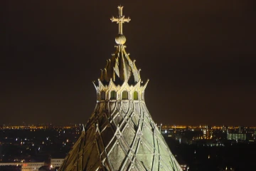The dome of the Cathedral of St. Bavo in Haarlem, the Netherlands