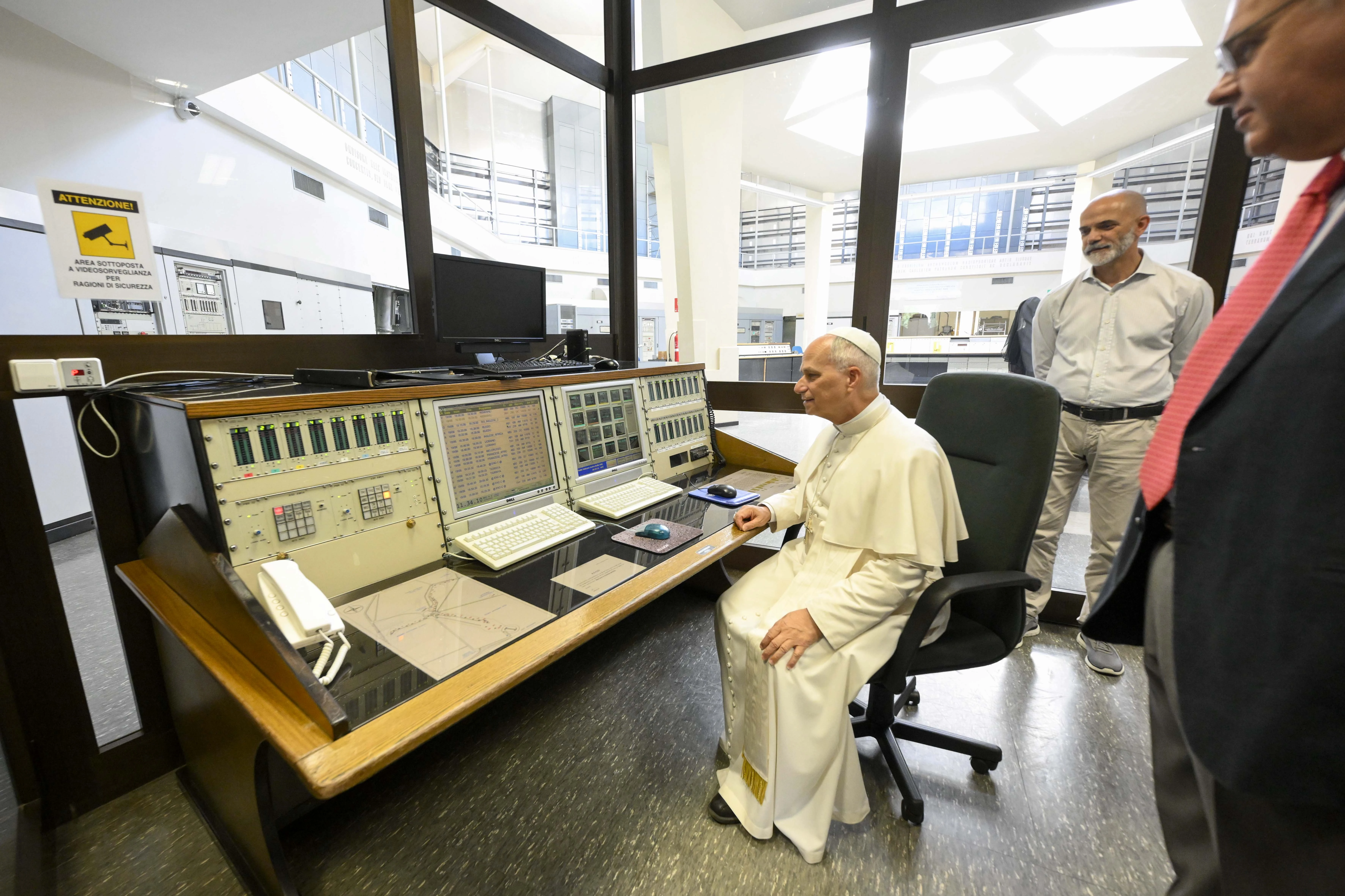 Pope Leo XIV visits Vatican Radio’s transmission center on June 19, 2025, in Santa Maria di Galeria, Italy.?w=200&h=150