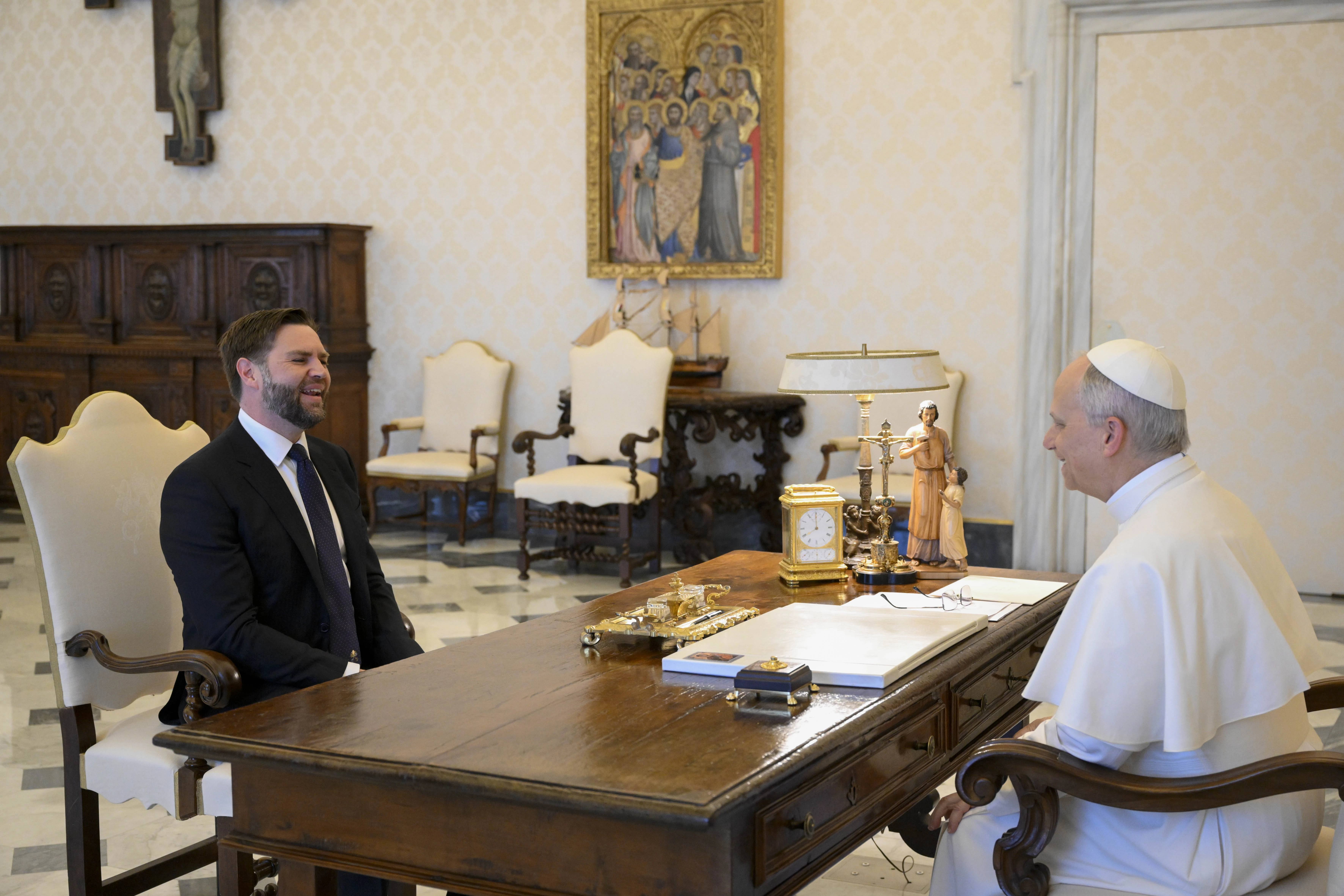 Pope Leo XIV meets with U.S. Vice President JD Vance on May 19, 2025.?w=200&h=150