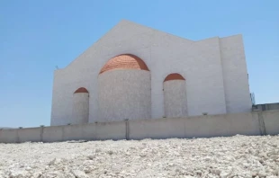 Ongoing construction work on St. Charbel Maronite Church in Doha, Qatar, in April 2024. Credit: Father Charbel Mhanna