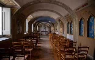 In 1887, during a pilgrimage to Rome, Thérèse Martin — now known around the world as St. Thérèse of Lisieux — visited the chapel of Mater Admirabilis, tucked inside a convent atop the Spanish Steps. Credit: Daniel Ibañez/CNA