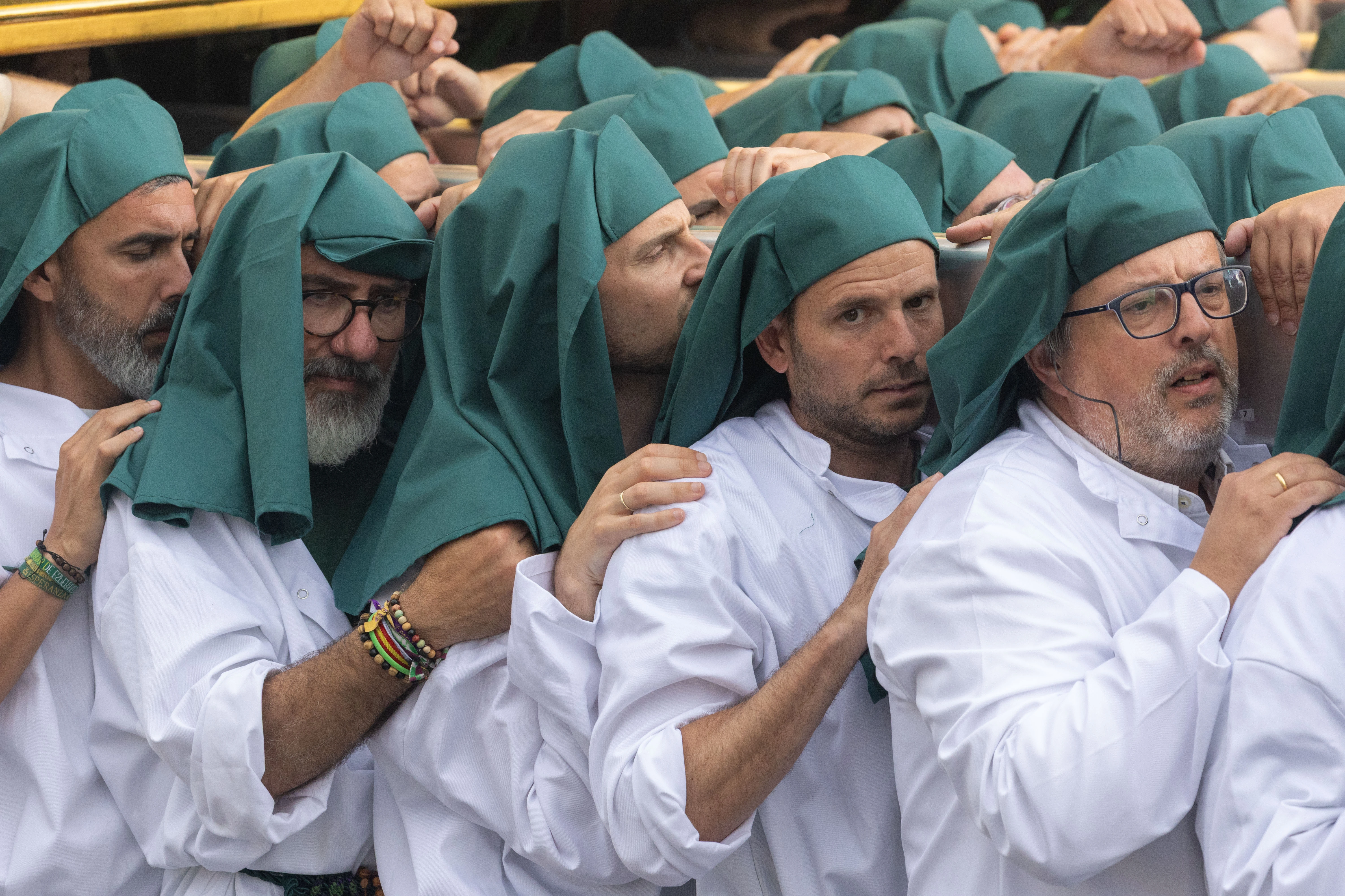 Marchers participate in the grand procession of the Jubilee of Confraternities in Rome, Saturday, May 17, 2025?w=200&h=150