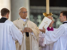 Pope Leo XIV celebrates the Mass for Jubilee of Families, Children, Grandparents, and the Elderly at St. Peter’s Square on Sunday, June 1, 2025.