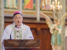 Archbishop Peter Chung Soon-Taick delivers his homily at the Mass for a Day of prayer for National Reconciliation and Unity at Myeongdong Cathedral on June 22, 2025, in anticipation of the 75th anniversary of the start of the Korean War on June 25.