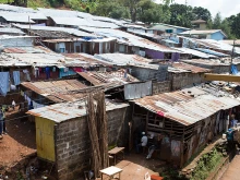 A shanty town in Freetown, Sierra Leone, in November 2013.