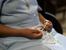 An African nun prays the rosary. On Jan. 7, 2025, two religious sisters were kidnapped in the Archdiocese of Onitsha in Nigeria.
