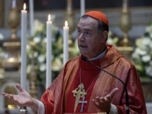 Cardinal Ángel Fernández Artime during his homily at the Mass of St. James the Apostle in the Spanish church in Rome.