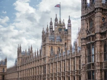 The British Parliament building in London.