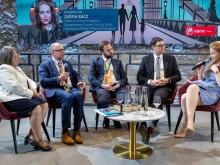Panelists at the “Family Formation and the Future” international conference April 1-2, 2025, at the Danube Institute in Budapest, Hungary, discuss the crises affecting the family.