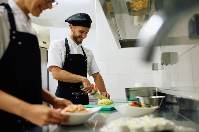 Reference photo of two chefs.?w=200&h=150