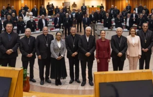 Mexican President Claudia Scheinbaum meets with the country’s bishops during their plenary assembly on Nov. 13, 2024. Credit: Courtesy of the Mexican Bishops’ Conference