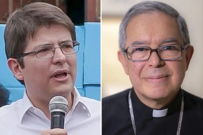 Miguel Uribe Turbay and Cardinal Luis José Rueda