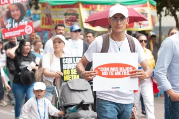 Protest march in Colombia