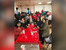 Westminster Lord Mayor Robert Rigby speaks to guests at the Companions Café in London on Jan. 16, 2025.