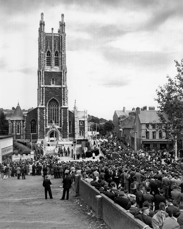 That first procession in the Cork city streets took place on June 6, 1926, where tens of thousands of people participated. Credit: Diocese of Cork and Ross