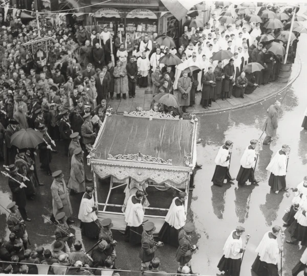 “The idea of taking the procession through the streets of Cork emerged in the years after the War of Independence and the Civil War in a bid to heal division. That first procession in the Cork city streets took place on June 6, 1926, where tens of thousands of people participated,” Father Marius O'Reilly said. Credit: Diocese of Cork and Ross