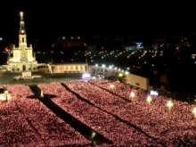 Candlelight procession at Fatima on May 12, 2025.