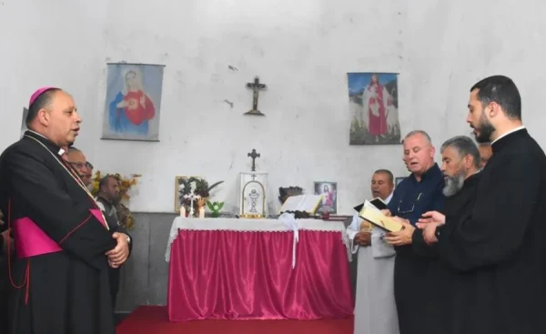 The first Mass celebrated in Mar Odisho Church in 2023 after a 22-year hiatus. Credit: Alqosh Parish