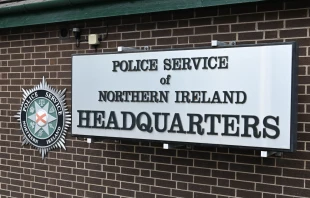 The Police Service of Northern Ireland (PSNI) headquarters in Belfast, Northern Ireland, Aug. 10, 2023. Credit: Charles McQuillan/Getty Images