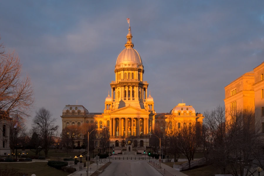 The Illinois state capitol in Springfield, where assisted suicide legislation stalled after passing in the House on May 29, 2025.?w=200&h=150