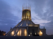 Metropolitan Cathedral of Christ the King in Liverpool, England.