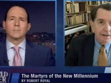 Robert Royal discusses his new book “The Martyrs of the New Millennium” during the May 29, 2025, edition of “The World Over with Raymond Arroyo.”