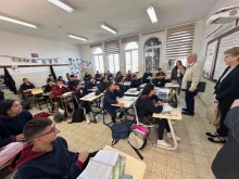 A newly-renovated classroom in the Holy Land. Less than 10% of classrooms administered by the Latin Patriarchate of Jerusalem have received these kinds of upgrades, according to the Equestrian Order of the Holy Sepulchre of Jerusalem.