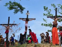 A Senákulo performance in Marinduque, Philippines.