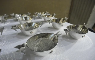 Ashes at Sant’Anselmo all’Aventino in Rome. Credit: Vatican Media