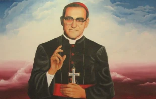 Mural of Archbishop Oscar Romero, Credit: Douglas Radamez Barahona, Giovani Ascencio Ardón and Raul Lemus- Grupo Cinteupiltzin CENAR El Salvador (CC BY-SA 3.0).