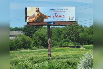 Sacred Heart billboard