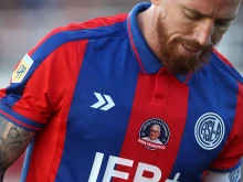 A patch depicting the late Pope Francis is seen on the jersey of San Lorenzo’s Spanish midfielder No. 10 Iker Muniain during the Argentine Professional Football League 2025 Apertura Tournament football match between San Lorenzo and Rosario Central at the Pedro Bidegain stadium in Buenos Aires on April 26, 2025. The late Pope Francis, Jorge Bergoglio, was a fan and member No. 88235 of Argentina’s San Lorenzo football club.