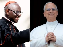 Cardinal Robert Sarah and Pope Leo XIV.