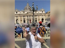 Sister Therese Mills, MGL, traveled from Australia to attend the Jubilee of Ecclesial Movements, Associations, and New Communities in Rome on June 8, 2025.