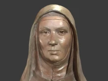 Reconstruction of the face of St. Teresa of Ávila as she would have appeared at approximately age 50.