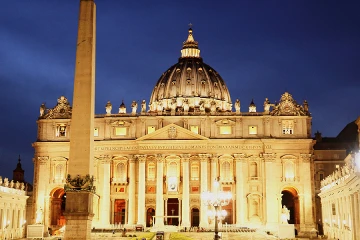 St Peters Basilica at the Vigil of Divine Mercy April 2 2016 Credit Alexey Gotovskiy CNA