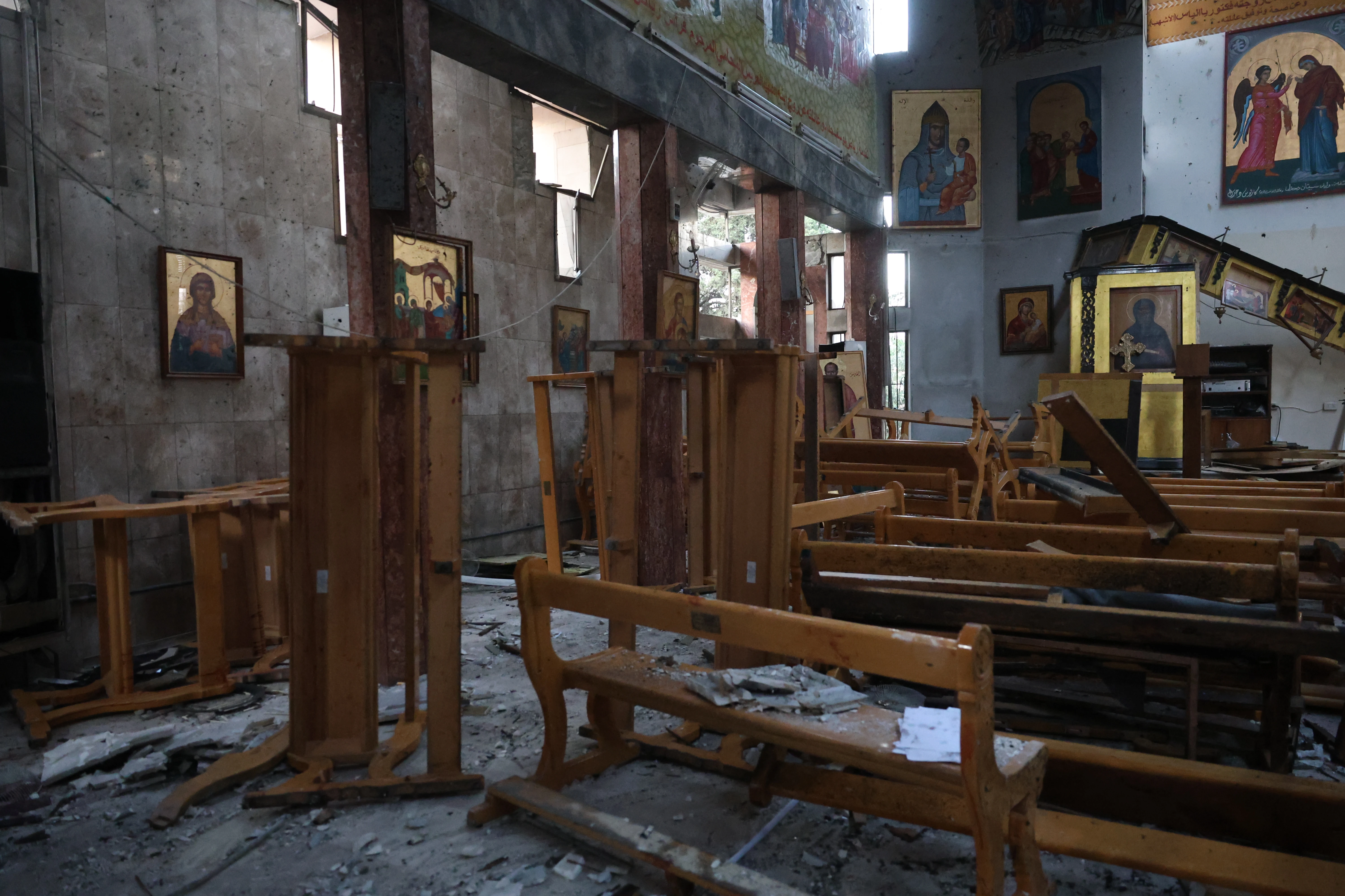 An attack on Mar Elias Church in Al-Duwaileh, Damascus, by a suicide bomber reportedly killed 22 and injured 59 people on June 22, 2025.?w=200&h=150
