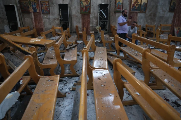 The attack on Mar Elias Church in Al-Duwaileh, Damascus, Syria, reportedly killed 22 and injured 59 people on June 22, 2025. Credit: Mohammed Al-Rifai/ACI MENA