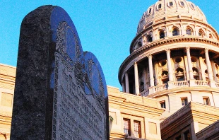 The Texas capitol building, where Gov. Greg Abbott signed a bill into law on June 21, 2025, that requires public school classrooms to display the Ten Commandments. Credit: BLundin via Flickr (CC BY-NC-ND 2.0)