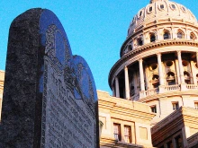 The Texas capitol building, where Gov. Greg Abbott signed a bill into law on June 21, 2025, that requires public school classrooms to display the Ten Commandments.
