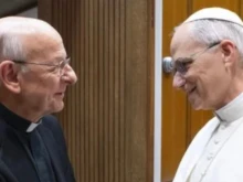 The prelate of Opus Dei with Pope Leo XIV.