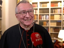 Cardinal Pietro Parolin speaks to EWTN News in Oslo, Norway, on Jan. 17, 2025.