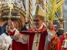 “No one can separate us from our love for Jerusalem, just as no one can separate us from the love of Christ,” said Cardinal Pierbattista Pizzaballa, Latin patriarch of Jerusalem, on Palm Sunday, April 13, 2025.