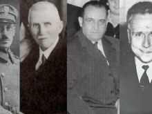 From left to right: Karol Wojtyla Sr., Joseph Ratzinger Sr., Mario Jose Bergoglio, Louis Marius Prevost.