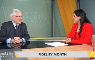 Princeton Professor Robert George speaks to “EWTN Pro-Life Weekly” anchor Abigail Galván on Thursday, June 5, 2025. Credit: “EWTN Pro-Life Weekly”