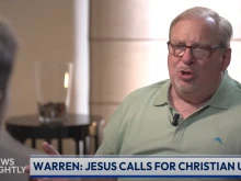 Pastor Rick Warren speaks to EWTN Vatican Bureau Chief Andreas Thonhauser on “EWTN News Nightly” on Friday, June 6, 2025.